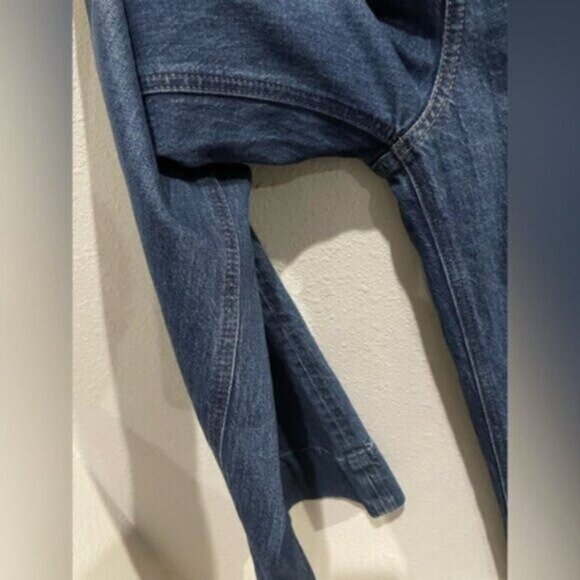 J.Crew High Rise Contemporary Wide Leg Stretch Mod Dark Jean Trouser - Picture 2 of 8